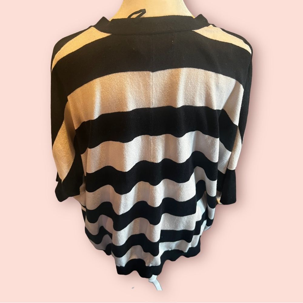 MICHAEL Michael Kors 🥳 5/$15 🥳 Striped Button Up Chunky Sweater Cardi - Picture 6 of 6